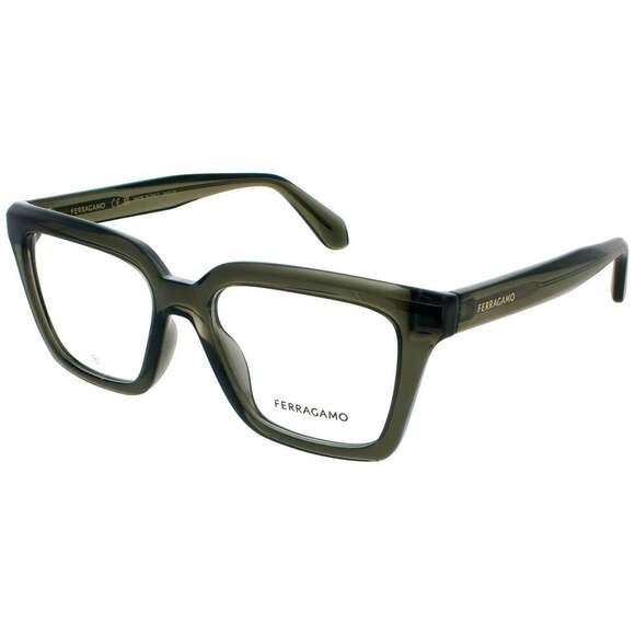 NWT Salvatore Ferragamo SF2985-320-52 Blue, Demo 52mm Eyeglasses